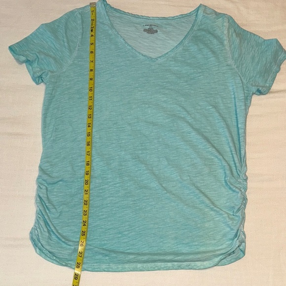 👚 Lane Bryant V-Neck Tee – Turquoise, Size 14/16 - Picture 2 of 6